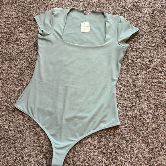 Free People Light Green Bodysuit buttery soft!!! - Picture 1 of 4